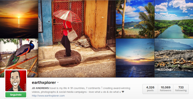 Viajantes para seguir no Instagram